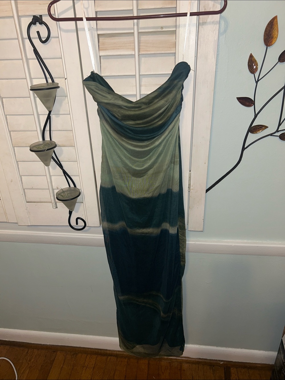 Strapless midi dress